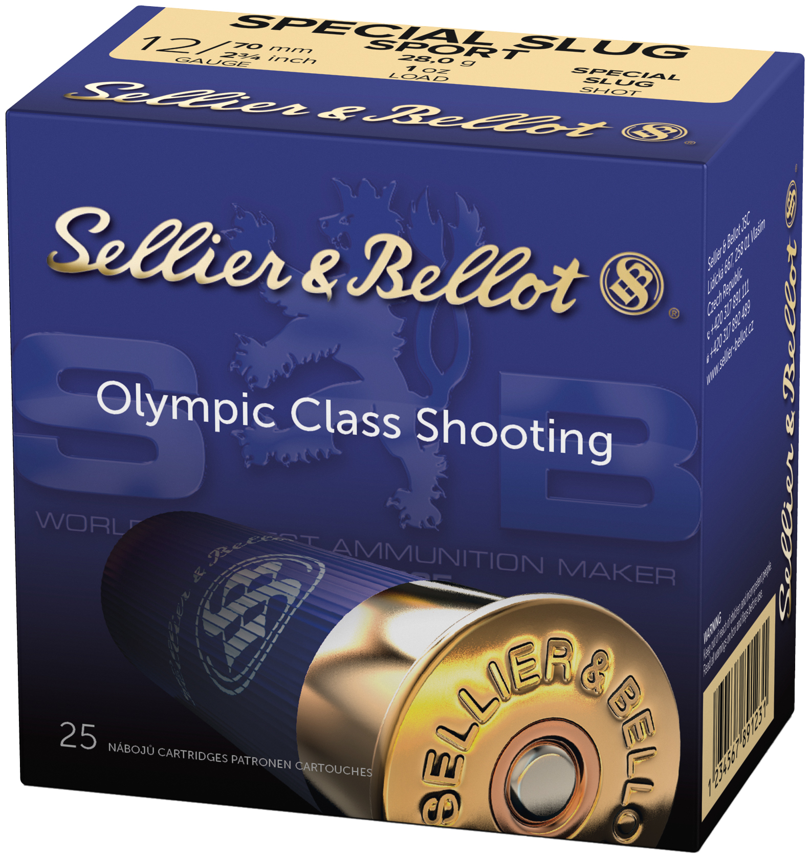 SB 12GA 2 3/4 1OZ SLUG 25/10 - Ammunition